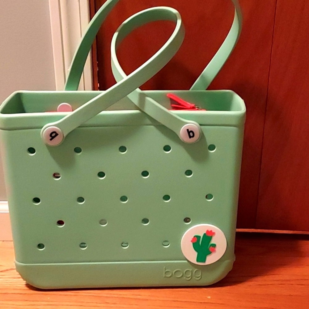 Bogg bag with insert bags plus cactus bag charm